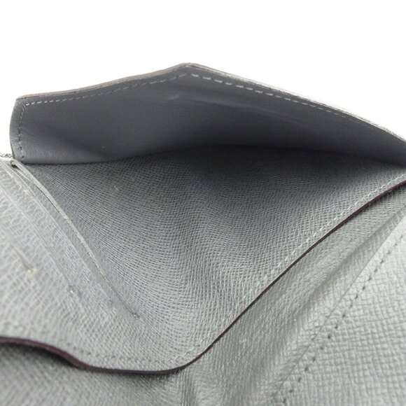 Louis Vuitton Long Bill Tag Gray Gray Leather Authentic Used - Picture 5 of 8